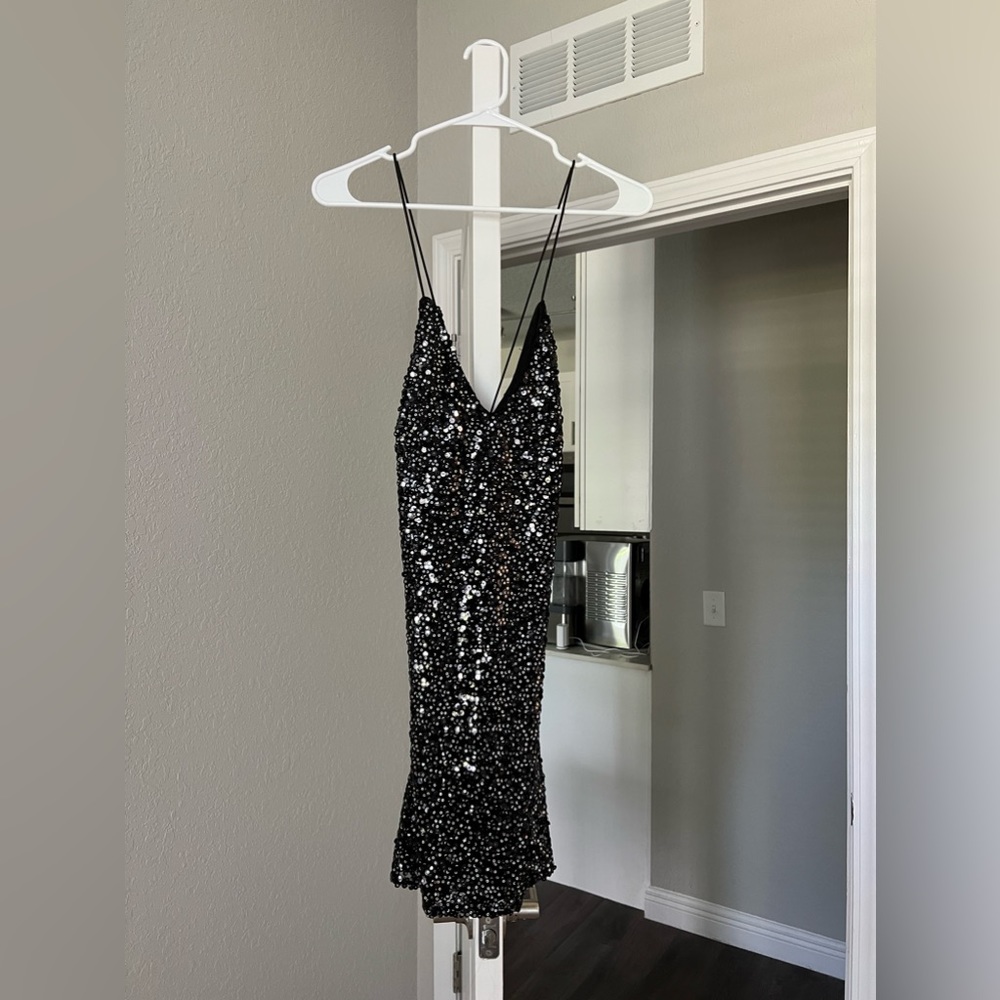 Black Sequence Lulus Dress